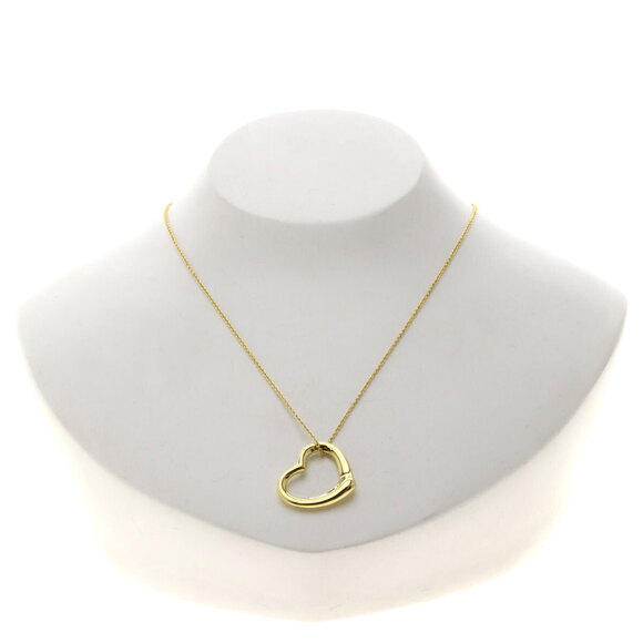 Tiffany Open Heart Necklace Yellow Gold - Picture 4 of 4